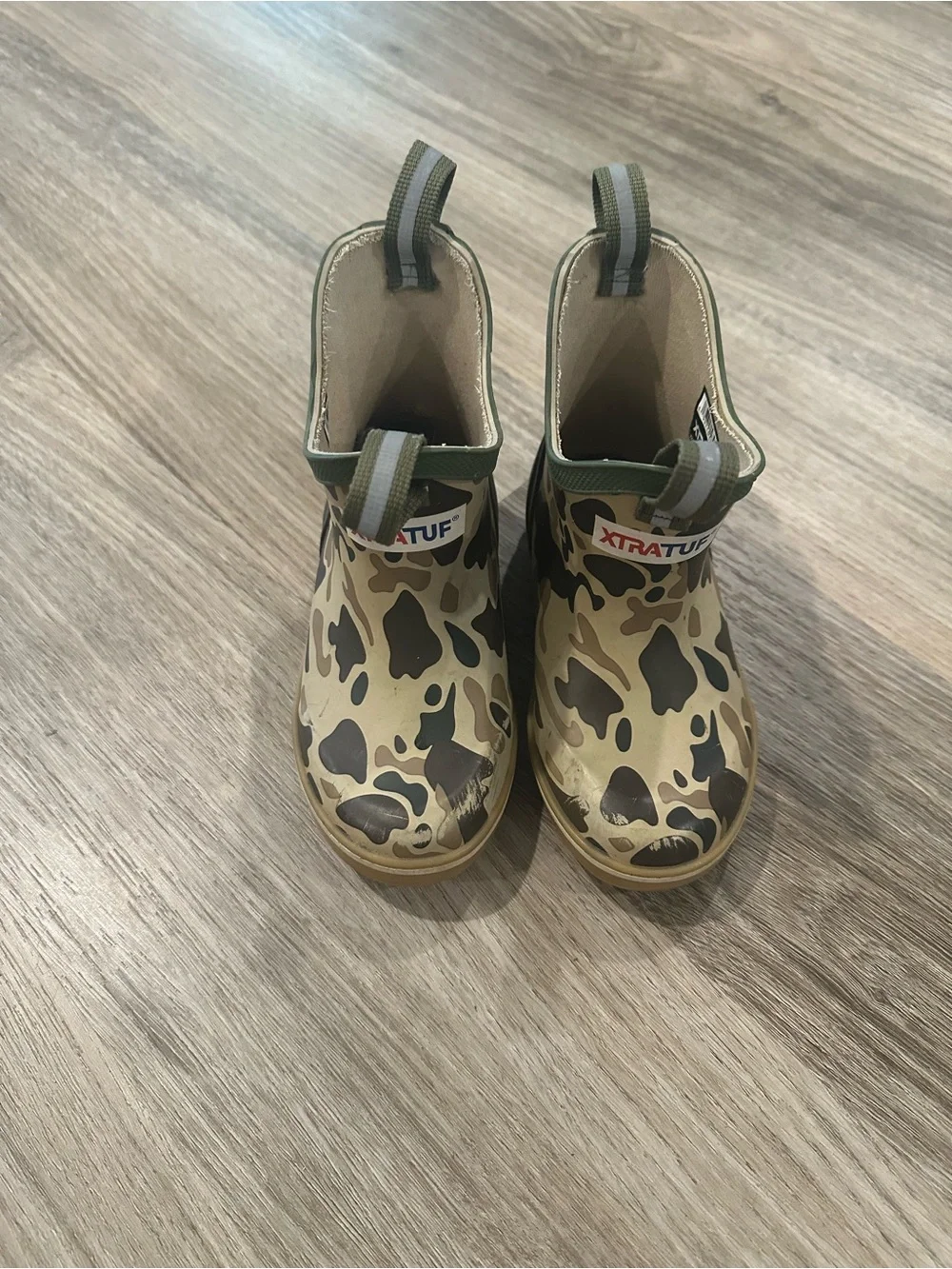 Kids XtraTuf ankle deck boot - duck camo